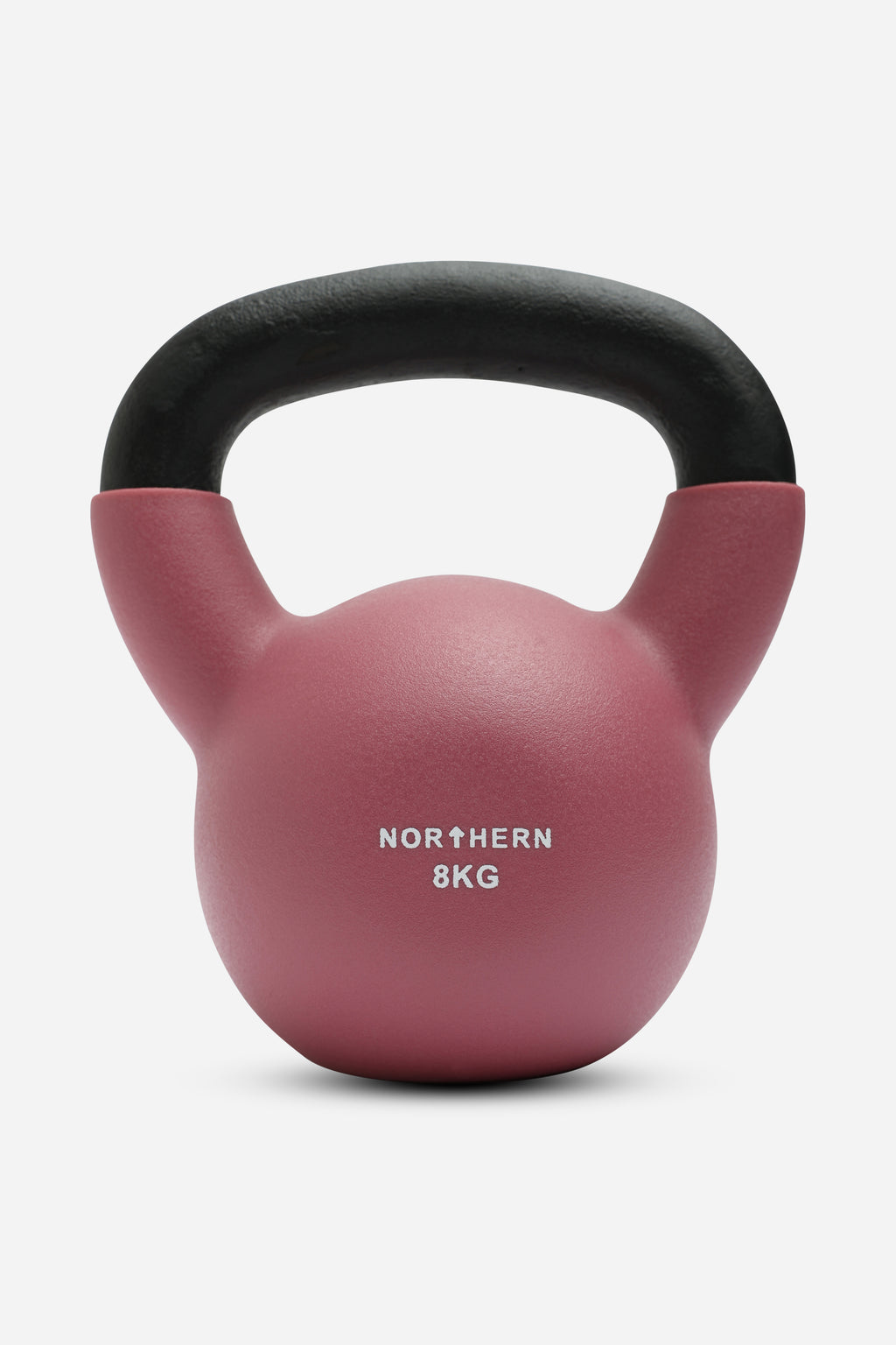 Northern Neoprene Coated Cast Iron Kettlebell 8KG Dusk Pink