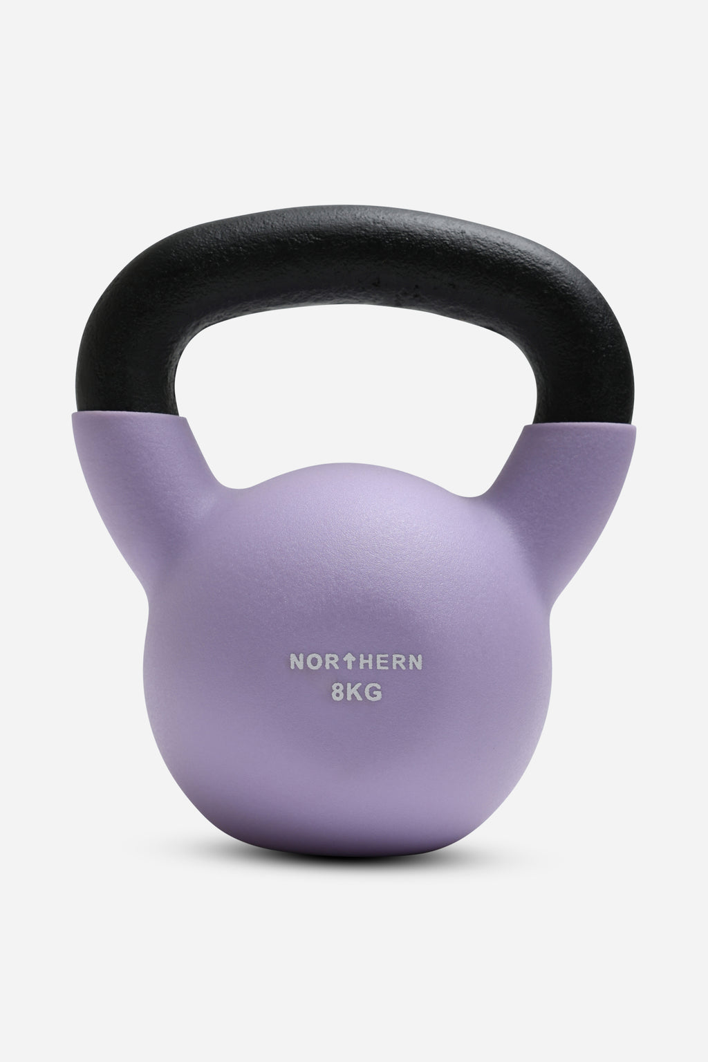 Northern Neoprene Coated Cast Iron Kettlebell 8KG Soft Lavender