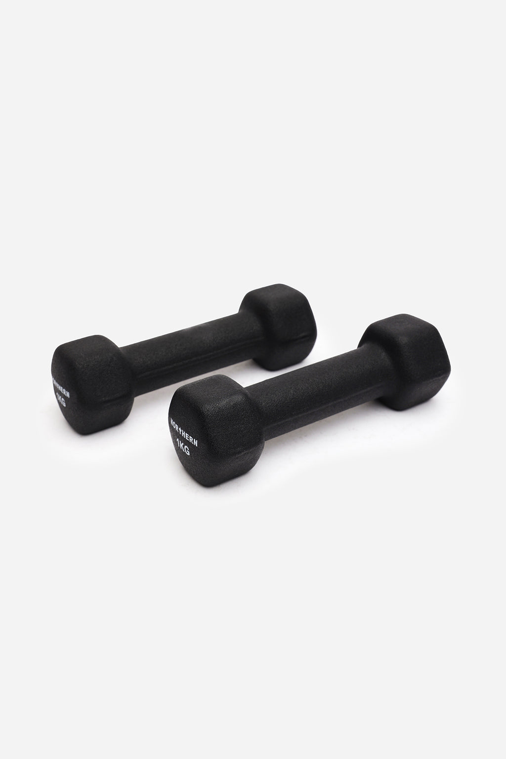 Northern Neoprene Rubber Hex Dumbbells Pair (1kg x 2)