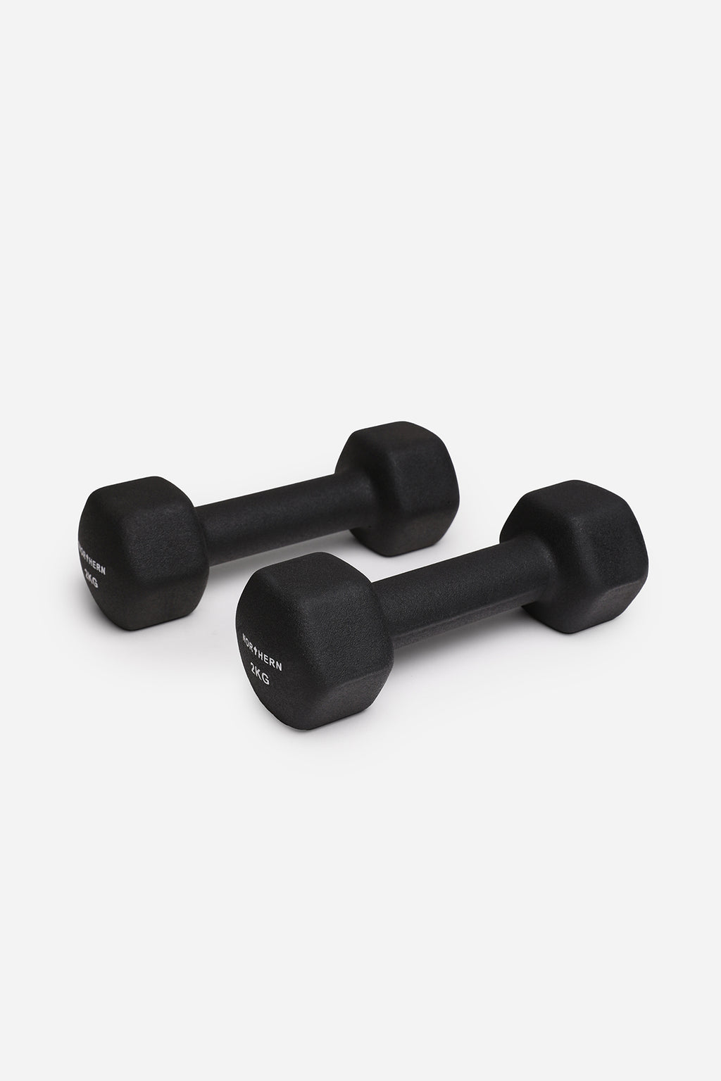 Northern Neoprene Rubber Hex Dumbbells Pair (2KG x 2)