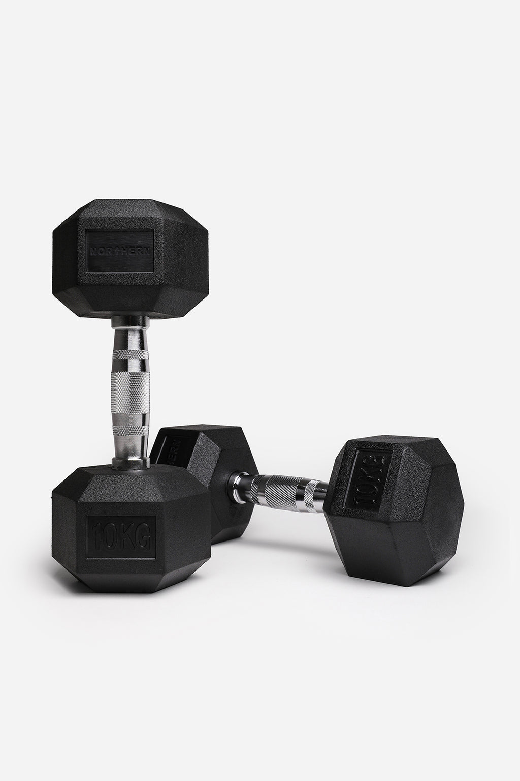 Northern Rubber Hex Dumbbells Pair 10kg