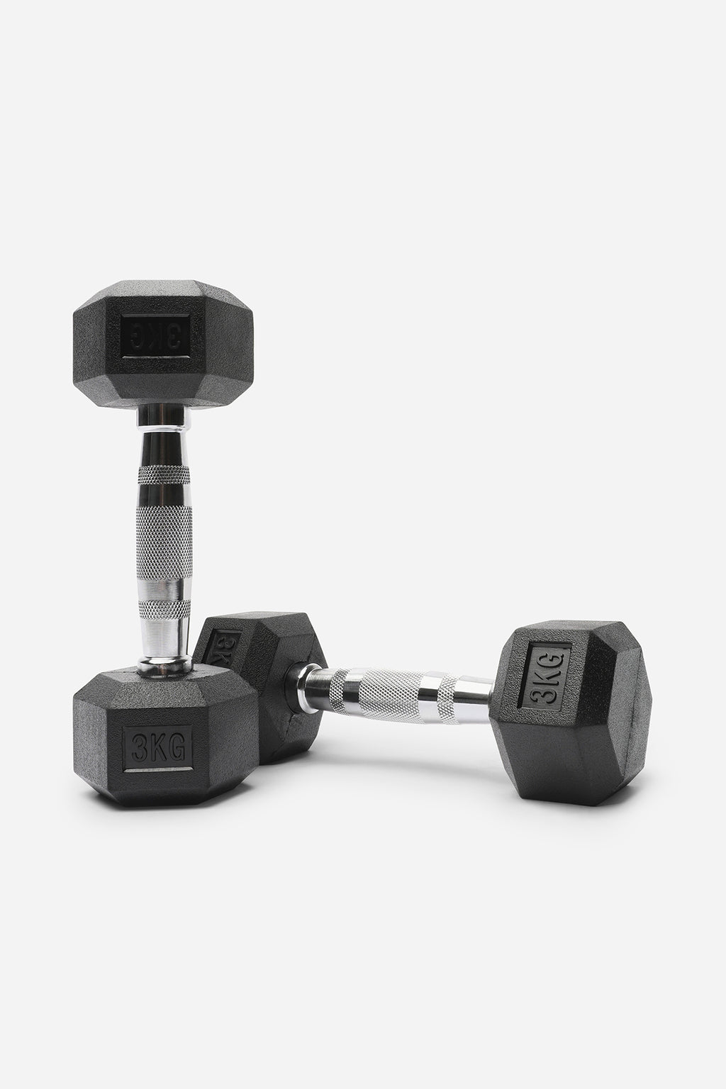 Northern Rubber Hex Dumbbells Pair 3Kg