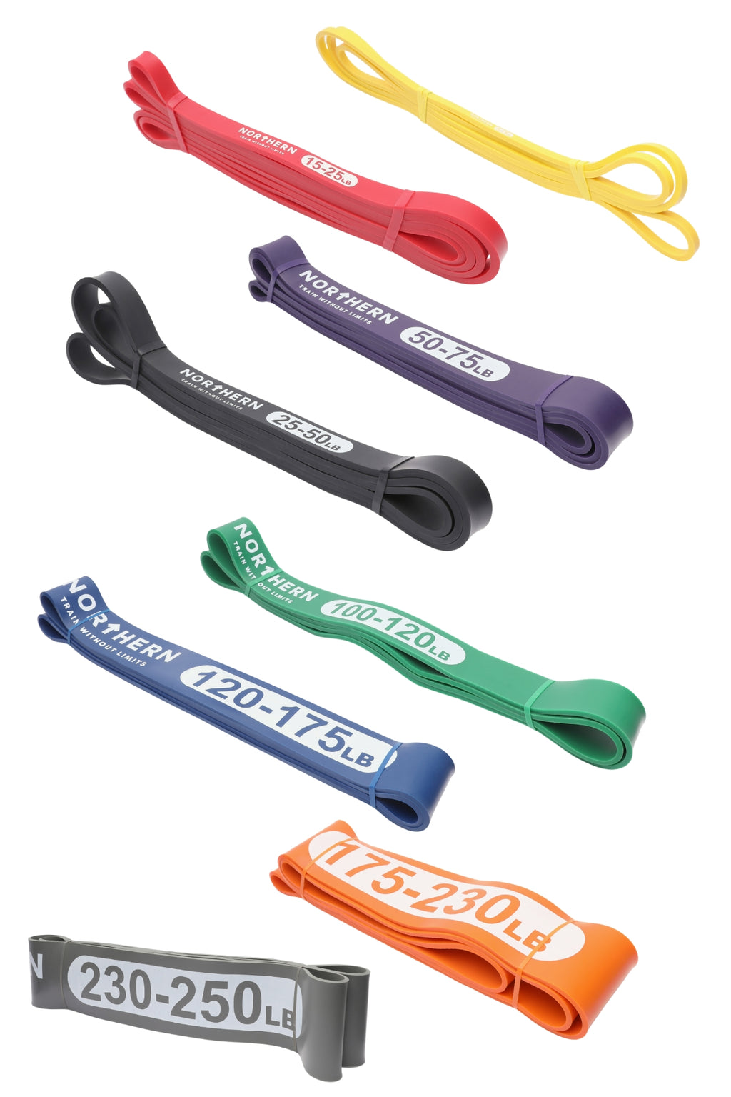 Northern Workout Resistance Bands - Full Set (Light to XXXX Heavy)