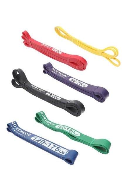 Northern Workout Resistance Bands - Full Set (Light to XX Heavy)
