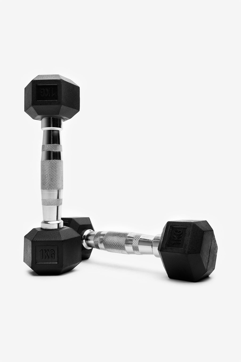 Rubber Hex Dumbbells 1kg
