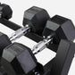 2.5-20KG Hex Dumbbell Set + Three Tier Dumbbell Rack