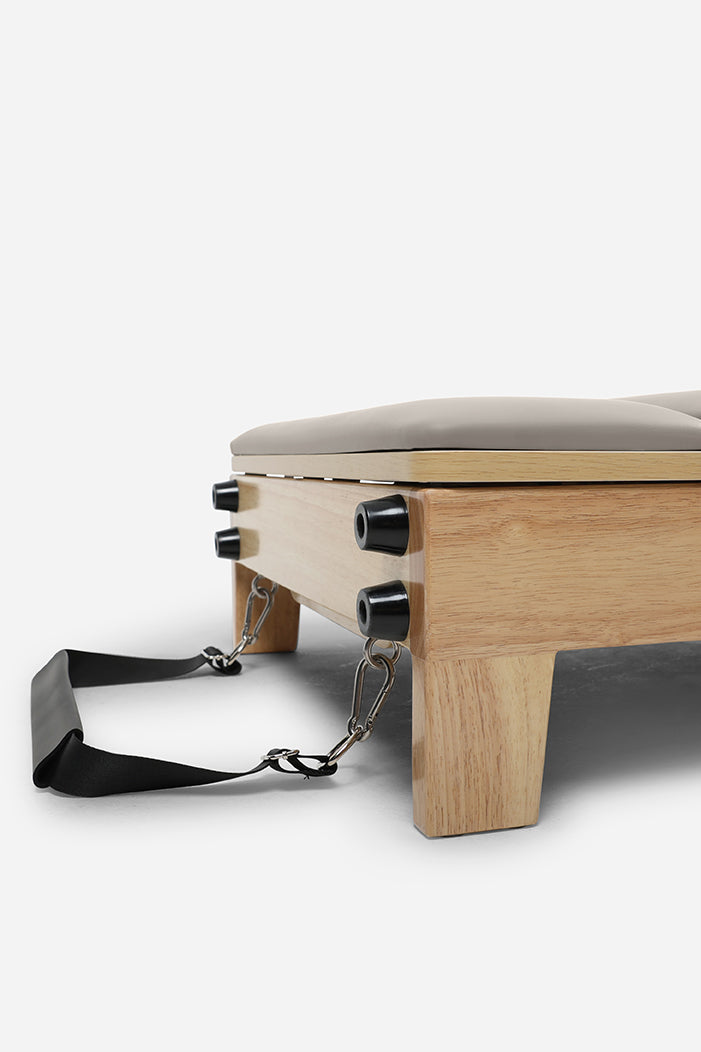 Northern Folding Reformer Bed rubberwood frame with resistance strap attachment points