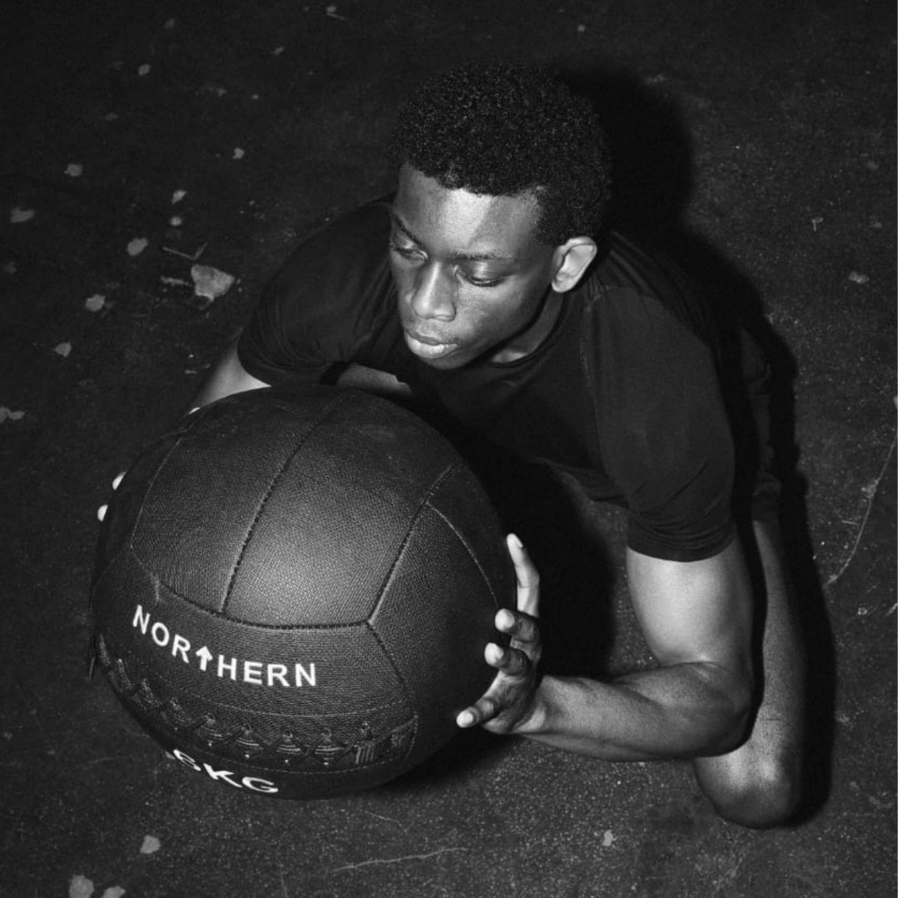 Squat Toss Workout Using Northern Wall Balls