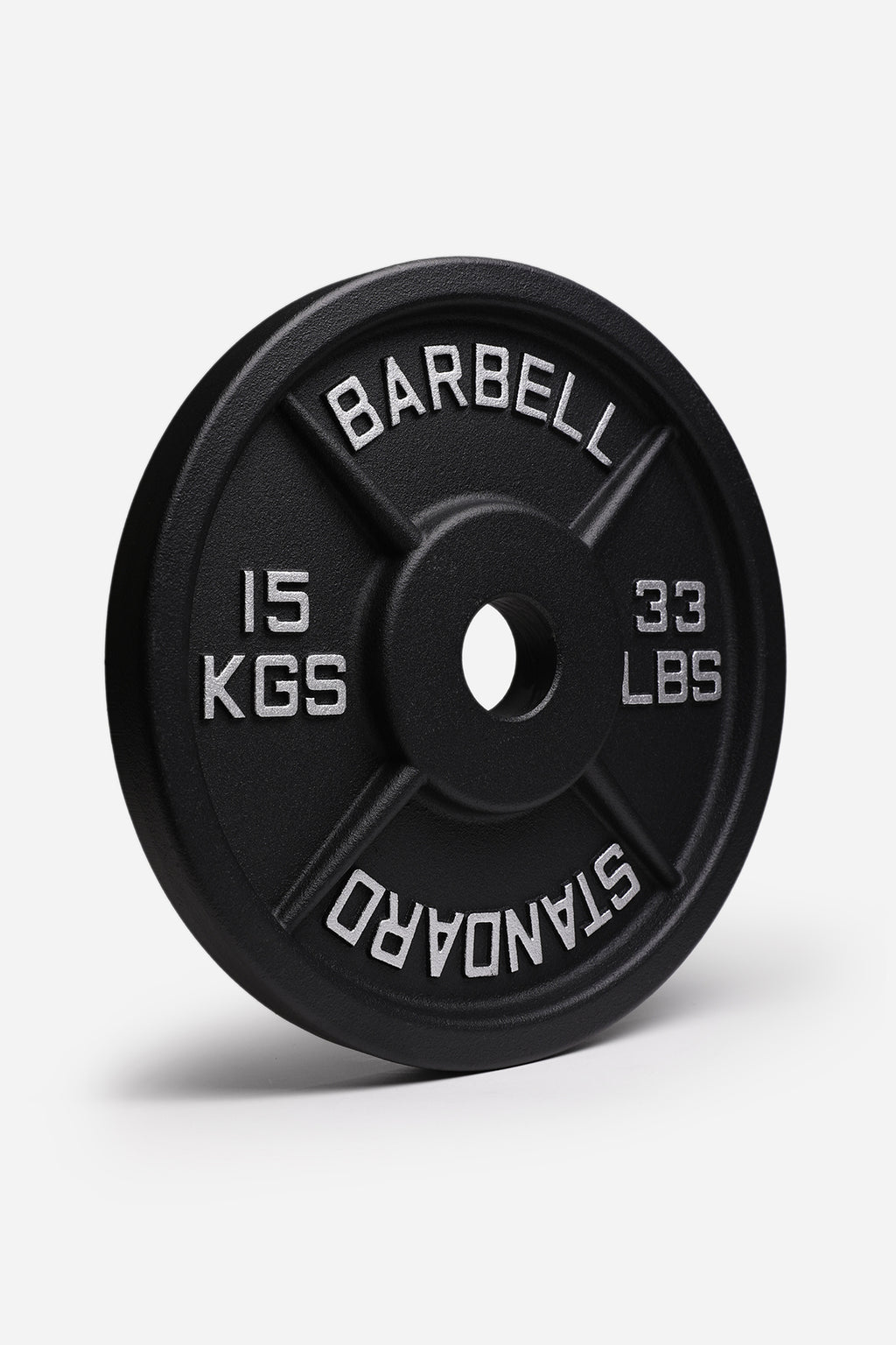 Standard Barbell Cast Iron Weight Plates 15kg for Intense Weightlifting