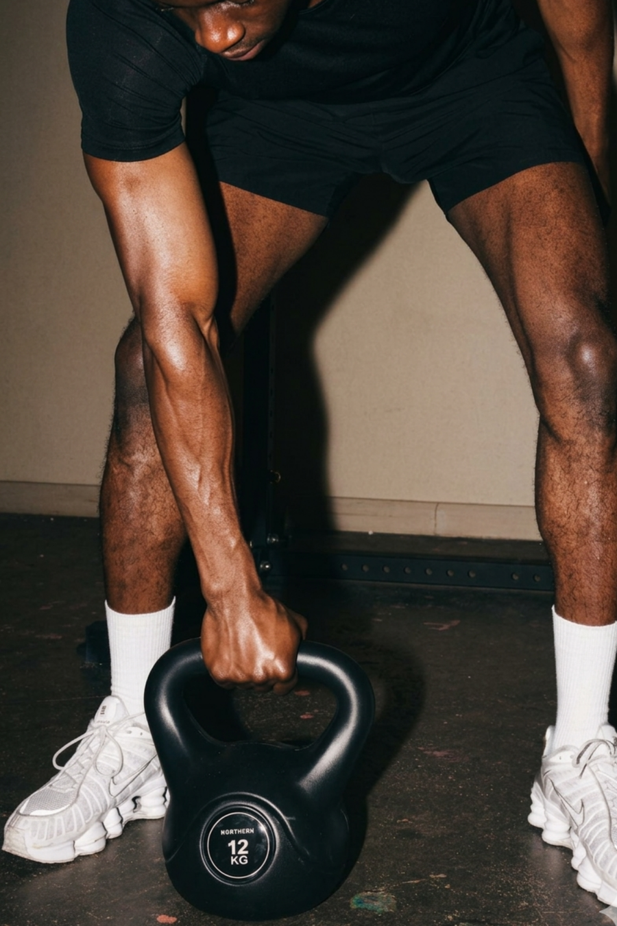 Ongoing strength training using vinyl kettlebell from Northern