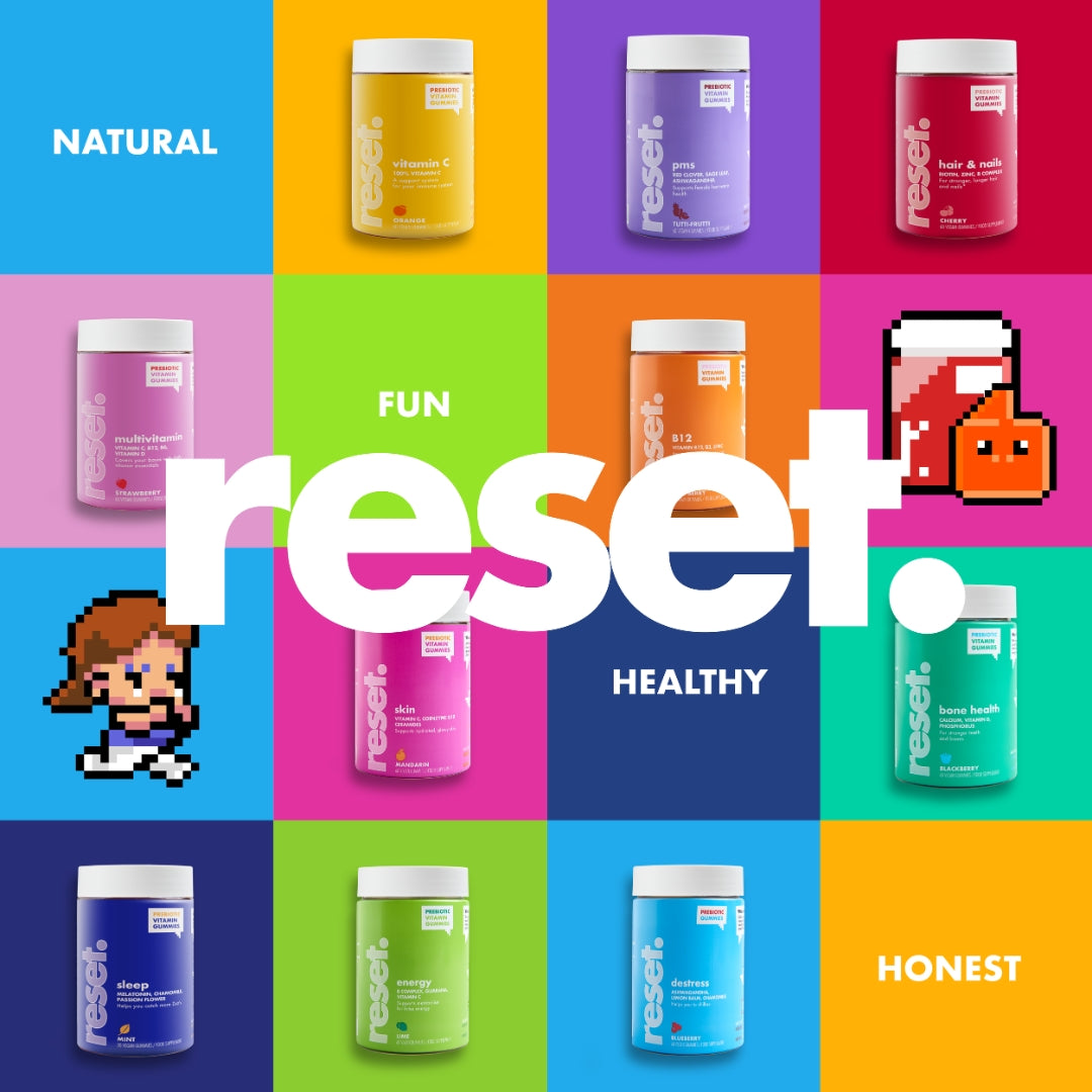 RESET Multi-Vitamin Gummies Strawberry Flavour 🍓