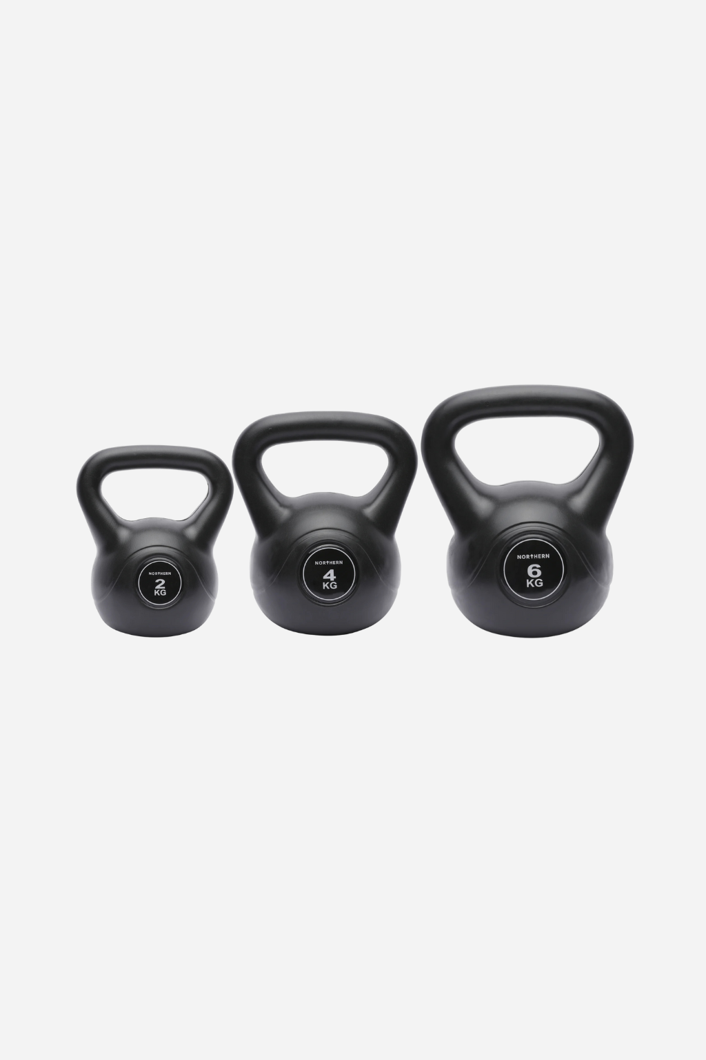 Vinyl Kettlebell Trio – 2kg, 4kg & 6kg Training Package