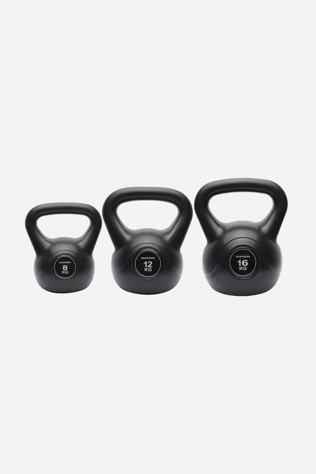 Vinyl Kettlebell Power Package - 8kg, 12kg & 16kg Set