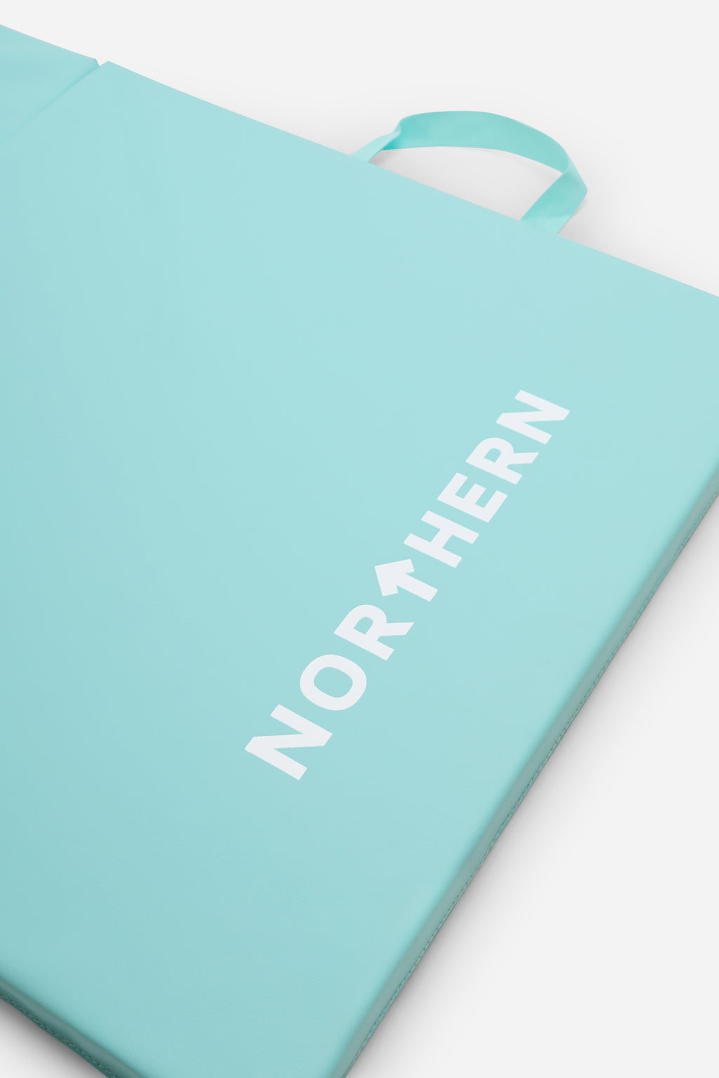 Northern Yoga Mat Tri-Folding Exercise Fitness Pilates Workout Non Slip 3 Panel Mat - Light Blue