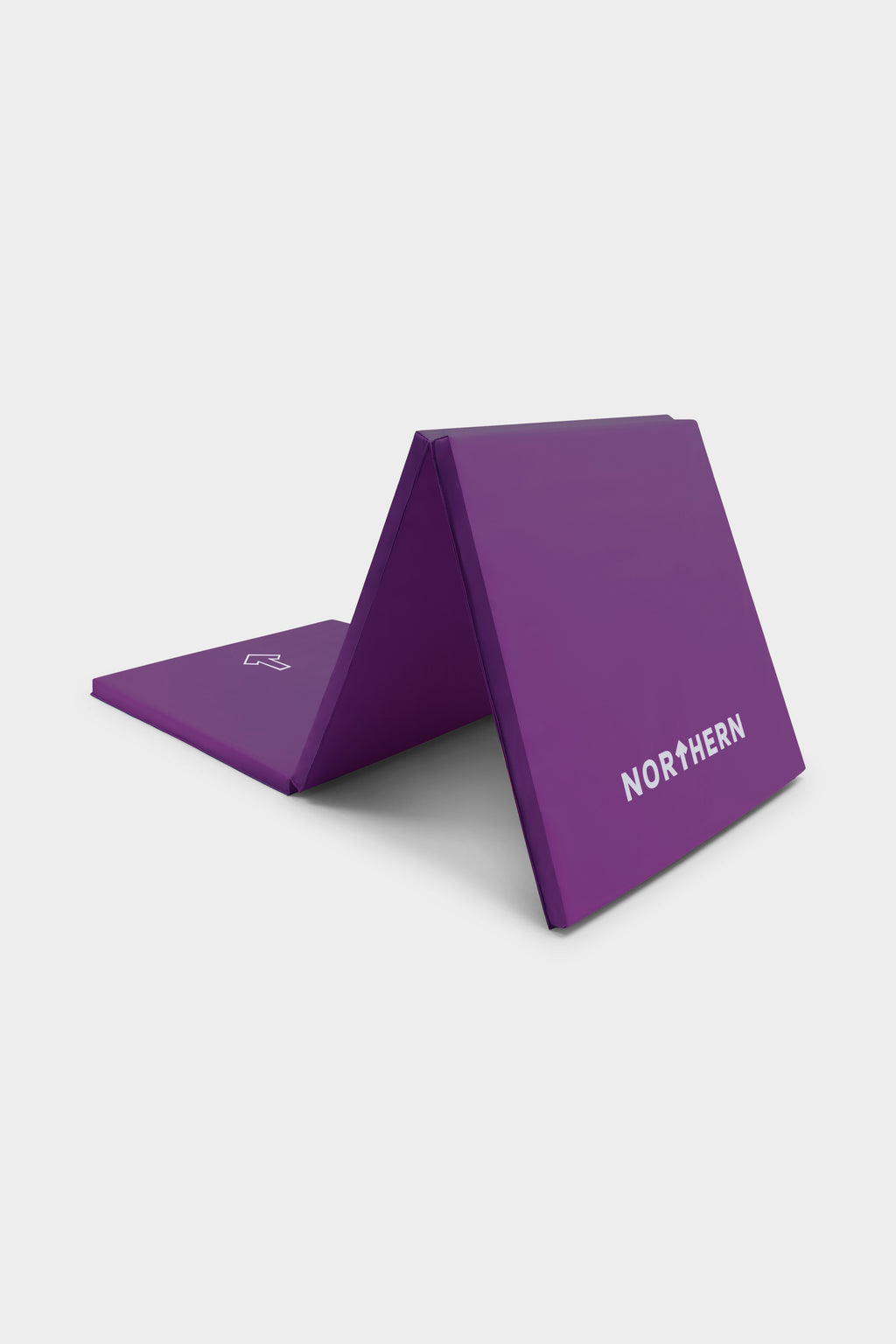 Northern Yoga Mat Tri-Folding Exercise Fitness Pilates Workout Non Slip 3 Panel Mat - Lilac