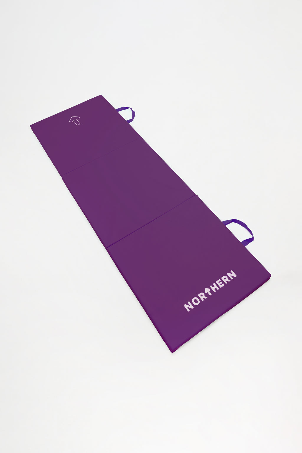Northern Yoga Mat Tri-Folding Exercise Fitness Pilates Workout Non Slip 3 Panel Mat - Lilac