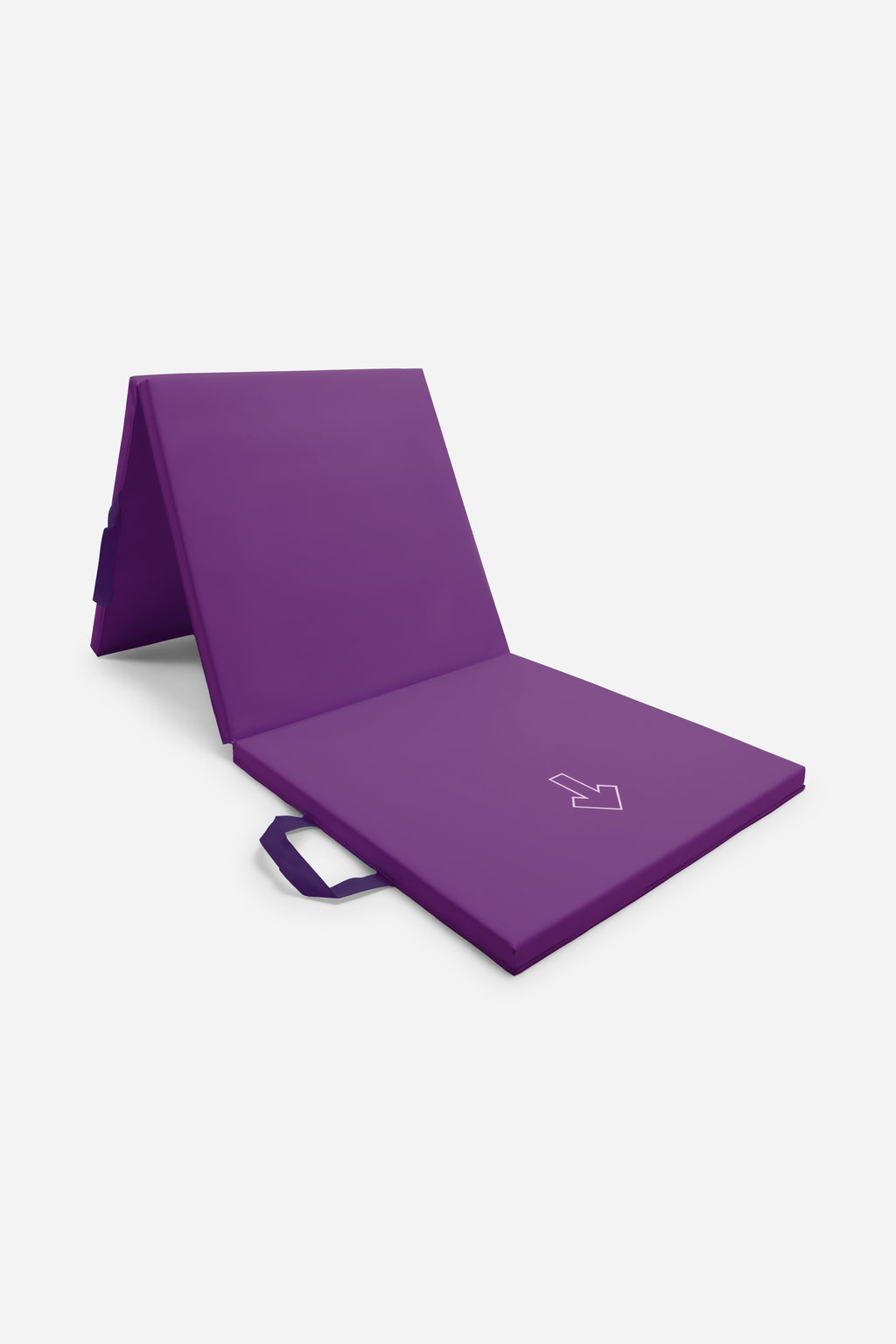 Northern Yoga Mat Tri-Folding Exercise Fitness Pilates Workout Non Slip 3 Panel Mat - Lilac