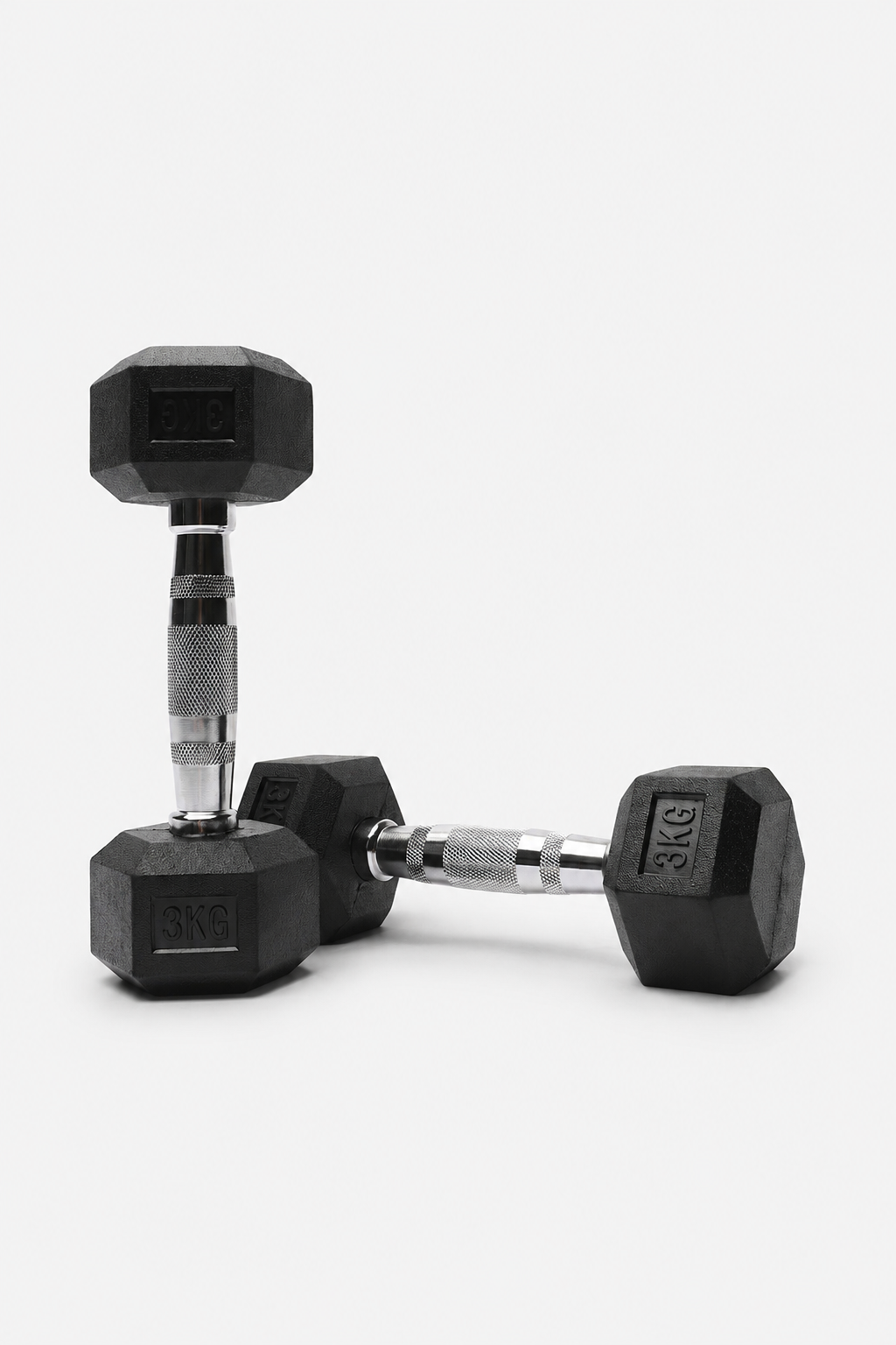Rubber Hex Dumbbells 13kg