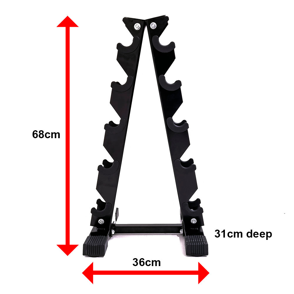 Northern Dumbbell A-Frame Storage Holder Rack Black